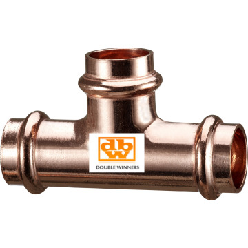 Copper Press Fitting Tee 15 mm Contour V