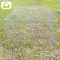 Easy Clean Folding Galvanized Wire Rabbit Cage