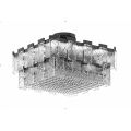 Modern Bedroom Delicate Rectangle Crystal Ceiling Light