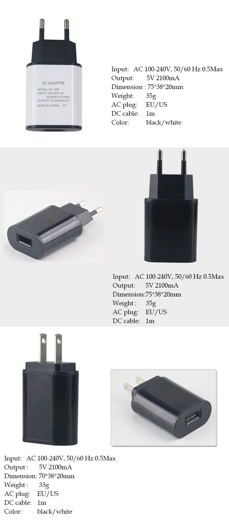 5V usb charger