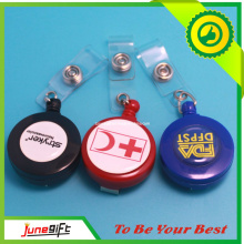 Colorido Retractableplastic Badge Reel con la impresión (JN-001)