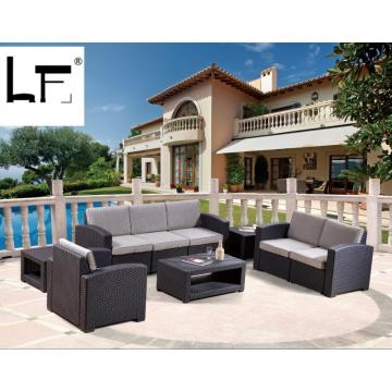 Outdoor Weather-proof Rattan Garden Sofa Set With Armrest