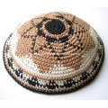 Judaica Jüdische Kippa Kippot Kippah Kipa Gebetsmütze, DMC Thread Knitted Kippah