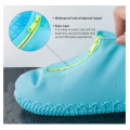 Couvre-chaussures à fermeture à glissière étanche en silicone réutilisable