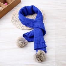 Fashionable Cute Baby Double Ball Knitting Scarf