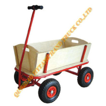 Wooden Tool Cart with pneumatic rubber wheel