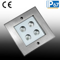 4W CREE LED Deck Inground Light, Square Floor Light