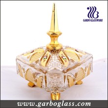 Galjanoplastia del tarro de cristal de oro / tarro de cristal