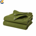 Heat-sealed edges polyester canvas tarps