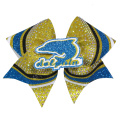 Glitter Fabric Dolphin Hair Bows For Women