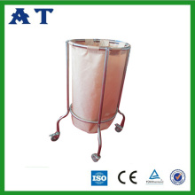 Single bag movable waste bin 