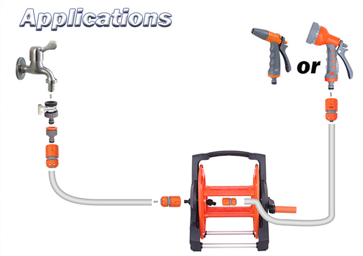 hose reel accessories application