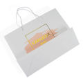 Bolsa de compras de papel de regalo personalizada de lujo