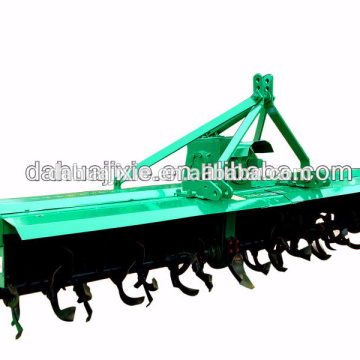 Gear driven tractor pto rotary tiller