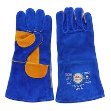 Double Palm Cowhide Split Leather Hand Welding Gloves