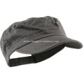 New arrival custom cotton blank flat-top cap with adjustable velcro closure