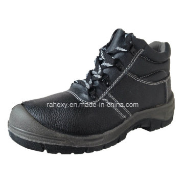 Hot Black Leather Basic Safety Shoes (HQ01016)