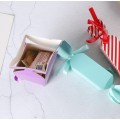 Chocolate paper box with ribbon knot