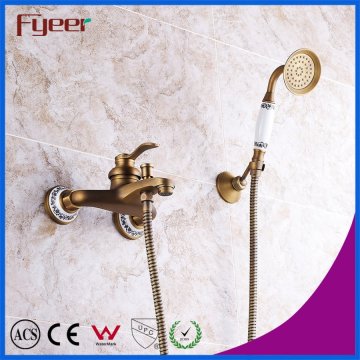 Fyeer Antique Brass Настенный смеситель для душа для душа