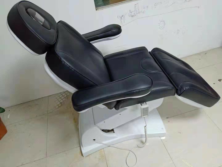 Black massage table