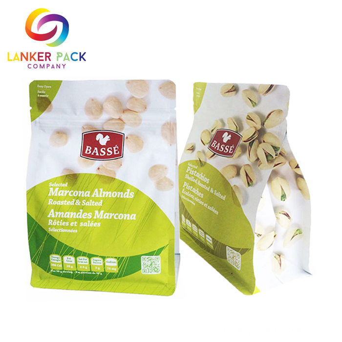 Ziplock Bottom Plastic Bags For Dry Food Pack