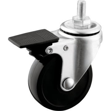 Light Duty Full Plastic Lock PVC Casters