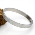 Joyería fina calidad superior acero inoxidable romano números brazalete pulseras brazaletes marca de moda de parejas pulseras para las mujeres o los hombres