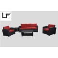 Outdoor Weather-proof Rattan Garden Sofa Set With Armrest