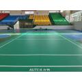 Sportbodenbelag von Litchi Pattern Indoor Badminton Court Sport Vinyl Bodenbelag Rolle 3,5 4,5 grün rot grau Farbe