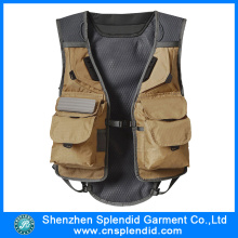 Novo Design Mens de alta qualidade Mesh Fishing Vest com Logo