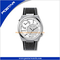 OEM Custom acero inoxidable reloj doble dial reloj de pulsera de cuarzo