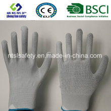 Gants en polyester pour sécurité au travail PVC