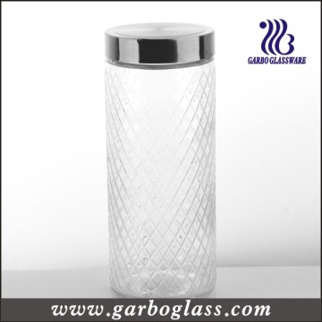 Lidded garrafa de vidro Tall &amp; Food Container (GB2101WG-1)