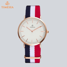 Men′s Quartz Watches Canvas Band Luxury Brand Wristwatches 72649