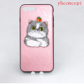 Capas para telefones celulares com bordado patch Flower TPU Unbreak