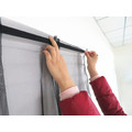 Polyester fabric door curtain with vec