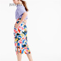 Floral Pintucked MIDI Women Skirt