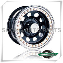 Modular-Beadlock Wheels GS-30104 Steel Wheel from 15" to 17" with different PCD, Offset and Vent hole
