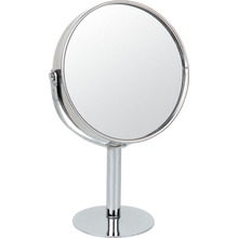 Desktop 17CM Metal Chrome Makeup Mirror