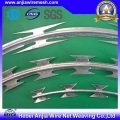 Hot Dipped Galvanizado Razor Wire e Acordeão Duplo Fio