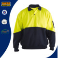 Herren Winter Langarm Hi Vis Polo Arbeit Hemd