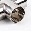 Stainless Steel Sanitary Clamped Pipe Fitting Cross