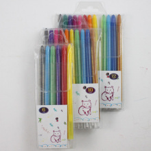 12 colors mini twist up crayon