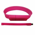 Pulseira de silicone em relevo unidade flash USB