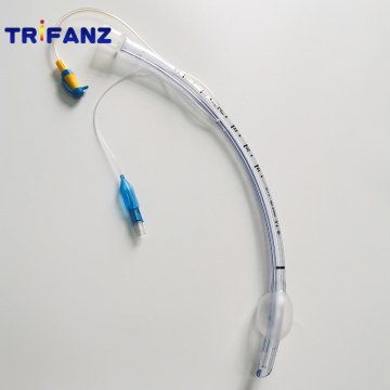 Intubación de tubo endotraqueal de PVC médico con lumen de succión