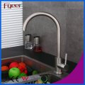 Fyeer Brass Body Nickle Brushed Kitchen Sink Faucet