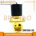 Válvula de agua solenoide de latón para tratamiento de agua corporal 2W350-35