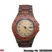 Reloj de madera caliente de la venta, relojes de madera de la mejor calidad