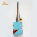 Colorful Small Handmade Crochet Shoulder Bag