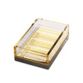 Luxury Acrylic Soap Dish Gold Base